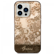 Carcasa Guess Porcelain Collection compatibila cu iPhone 14 Pro Max, Maro