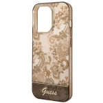Carcasa Guess Porcelain Collection compatibila cu iPhone 14 Pro Max, Maro 7 - lerato.ro