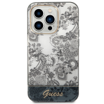 Carcasa Guess Porcelain Collection compatibila cu iPhone 14 Pro Max, Gri 2 - lerato.ro