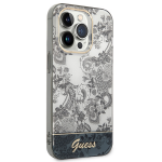 Carcasa Guess Porcelain Collection compatibila cu iPhone 14 Pro Max, Gri 5 - lerato.ro