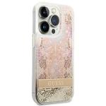 Carcasa Guess Paisley Liquid Glitter compatibila cu iPhone 14 Pro Max, Gold 5 - lerato.ro