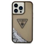 Carcasa Guess Liquid Glitter Palm Collection compatibila cu iPhone 14 Pro Max, Negru 2 - lerato.ro
