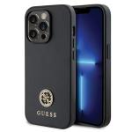 Carcasa Guess Strass Metal Logo compatibila cu iPhone 14 Pro Max, Negru 4 - lerato.ro