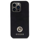 Carcasa Guess Strass Metal Logo compatibila cu iPhone 14 Pro Max, Negru 2 - lerato.ro