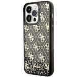 Carcasa Guess Liquid Glitter 4G Transculent compatibila cu iPhone 14 Pro Max, Negru 3 - lerato.ro
