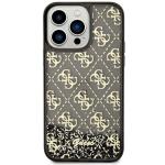 Carcasa Guess Liquid Glitter 4G Transculent compatibila cu iPhone 14 Pro Max, Negru 2 - lerato.ro