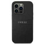 Carcasa Guess Saffiano Strap compatibila cu iPhone 14 Pro Max, Negru 2 - lerato.ro