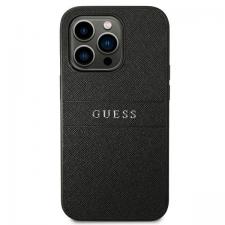 Carcasa Guess Saffiano Strap compatibila cu iPhone 14 Pro Max, Negru