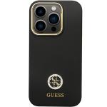 Carcasa GuessSilicone Logo Strass 4G compatibila cu iPhone 14 Pro Max, Negru 2 - lerato.ro