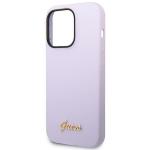 Carcasa Guess Silicone Vintage Gold Logo compatibila cu iPhone 14 Pro Max, Violet 7 - lerato.ro