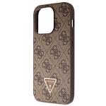 Carcasa Guess Crossbody 4G Metal Logo compatibila cu iPhone 14 Pro Max, Maro 8 - lerato.ro