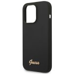 Carcasa Guess Silicone Vintage Gold Logo compatibila cu iPhone 14 Pro Max, Negru 7 - lerato.ro