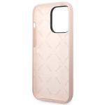 Carcasa Guess Silicone Triangle compatibila cu iPhone 14 Pro Max, Roz 8 - lerato.ro