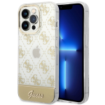 Carcasa Guess 4G Pattern Script compatibila cu iPhone 14 Pro Max, Gold 4 - lerato.ro