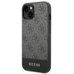 Carcasa Guess 4G Stripe compatibila cu iPhone 14 Plus / 15 Plus, Gri 3 - lerato.ro