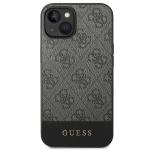 Carcasa Guess 4G Stripe compatibila cu iPhone 14 Plus / 15 Plus, Gri 2 - lerato.ro