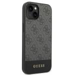 Carcasa Guess 4G Stripe compatibila cu iPhone 14 Plus / 15 Plus, Gri 5 - lerato.ro
