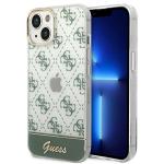 Carcasa Guess 4G Pattern Script compatibila cu iPhone 14 Plus / 15 Plus, Verde 4 - lerato.ro