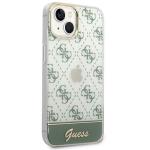 Carcasa Guess 4G Pattern Script compatibila cu iPhone 14 Plus / 15 Plus, Verde 5 - lerato.ro