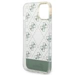 Carcasa Guess 4G Pattern Script compatibila cu iPhone 14 Plus / 15 Plus, Verde 8 - lerato.ro