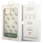 Carcasa Guess 4G Pattern Script compatibila cu iPhone 14 Plus / 15 Plus, Verde 9 - lerato.ro