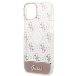 Carcasa Guess 4G Pattern Script compatibila cu iPhone 14 Plus / 15 Plus, Roz 7 - lerato.ro