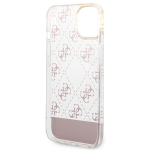 Carcasa Guess 4G Pattern Script compatibila cu iPhone 14 Plus / 15 Plus, Roz 8 - lerato.ro