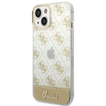 Carcasa Guess 4G Pattern Script compatibila cu iPhone 14 Plus / 15 Plus, Gold 3 - lerato.ro