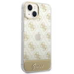 Carcasa Guess 4G Pattern Script compatibila cu iPhone 14 Plus / 15 Plus, Gold 5 - lerato.ro