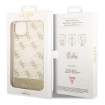 Carcasa Guess 4G Pattern Script compatibila cu iPhone 14 Plus / 15 Plus, Gold 9 - lerato.ro