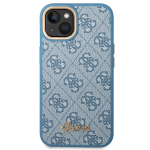 Carcasa Guess 4G Vintage Gold Logo compatibila cu iPhone 14 Plus / 15 Plus, Albastru 2 - lerato.ro
