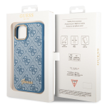 Carcasa Guess 4G Vintage Gold Logo compatibila cu iPhone 14 Plus / 15 Plus, Albastru 9 - lerato.ro