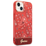 Carcasa Guess Bandana Paisley compatibila cu iPhone 14 Plus / 15 Plus, Rosu 5 - lerato.ro