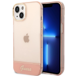 Carcasa Guess Translucent compatibila cu iPhone 14 Plus / 15 Plus, Roz 4 - lerato.ro