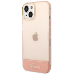 Carcasa Guess Translucent compatibila cu iPhone 14 Plus / 15 Plus, Roz 3 - lerato.ro