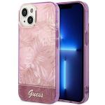 Carcasa Guess Jungle Collection compatibila cu iPhone 14 Plus / 15 Plus, Roz 4 - lerato.ro