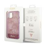 Carcasa Guess Jungle Collection compatibila cu iPhone 14 Plus / 15 Plus, Roz 9 - lerato.ro