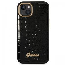 Carcasa Guess Croco Collection compatibila cu iPhone 14 Plus / 15 Plus, Negru