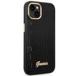 Carcasa Guess Croco Collection compatibila cu iPhone 14 Plus / 15 Plus, Negru 5 - lerato.ro