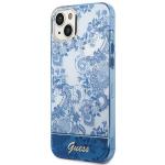 Carcasa Guess Porcelain Collection compatibila cu iPhone 14 Plus / 15 Plus, Albastru 3 - lerato.ro