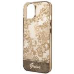 Carcasa Guess Porcelain Collection compatibila cu iPhone 14 Plus / 15 Plus, Maro 7 - lerato.ro