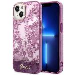 Carcasa Guess Porcelain Collection compatibila cu iPhone 14 Plus / 15 Plus, Mov 4 - lerato.ro