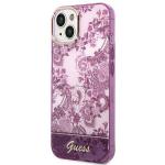 Carcasa Guess Porcelain Collection compatibila cu iPhone 14 Plus / 15 Plus, Mov 3 - lerato.ro