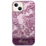 Carcasa Guess Porcelain Collection compatibila cu iPhone 14 Plus / 15 Plus, Mov 2 - lerato.ro