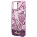Carcasa Guess Porcelain Collection compatibila cu iPhone 14 Plus / 15 Plus, Mov 7 - lerato.ro