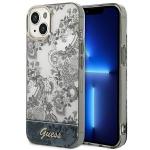 Carcasa Guess Porcelain Collection compatibila cu iPhone 14 Plus / 15 Plus, Gri 4 - lerato.ro