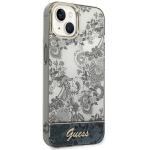 Carcasa Guess Porcelain Collection compatibila cu iPhone 14 Plus / 15 Plus, Gri 5 - lerato.ro