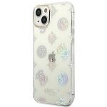 Carcasa Guess Peony Glitter compatibila cu iPhone 14 Plus / 15 Plus, Transparent 3 - lerato.ro