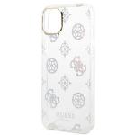 Carcasa Guess Peony Glitter compatibila cu iPhone 14 Plus / 15 Plus, Transparent 7 - lerato.ro