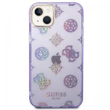 Carcasa Guess Peony Glitter compatibila cu iPhone 14 Plus / 15 Plus, Violet